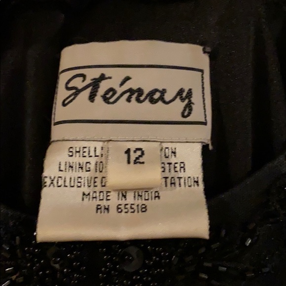 Black Gatsby styled beaded gown - Picture 6 of 6